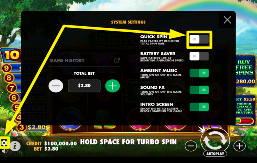 Irish Crown CHANGE THE SPEED.