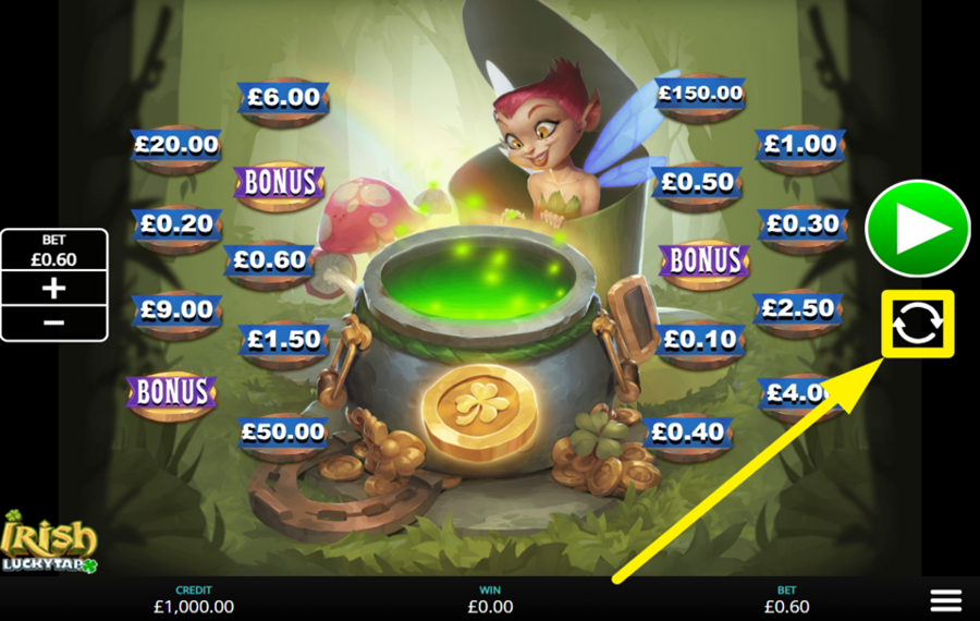 Irish Luckytap ВКЛЮЧИТЕ АВТОВОСПРОИЗВЕДЕНИЕ.