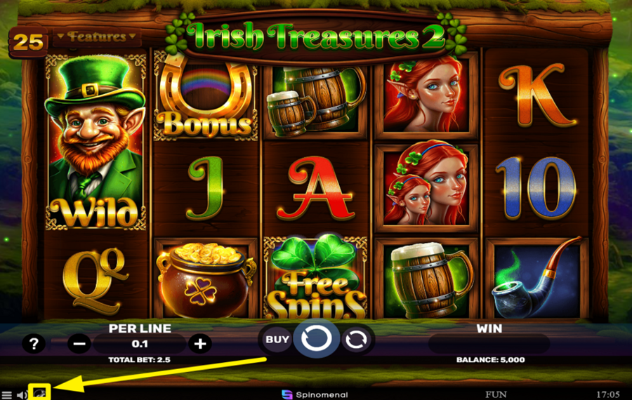Irish Treasures 2 ACCELERARE GLI SPIN.