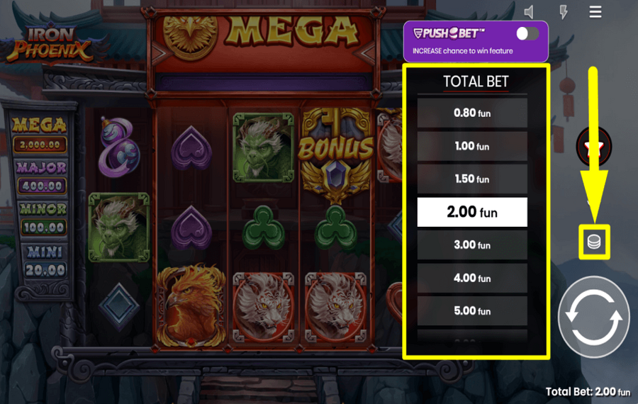 Iron Phoenix SELECT THE STAKE.