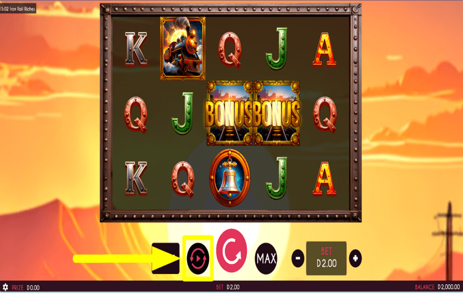 Iron Rail Riches INICIAR REPRODUCCIÓN AUTOMÁTICA.