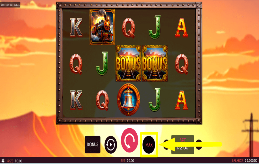 Iron Rail Riches APUESTA MÁS MONEDAS.