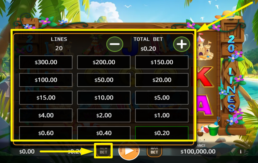 Island Paradise ОПРЕДЕЛИТЕ СВОЮ СТАВКУ.