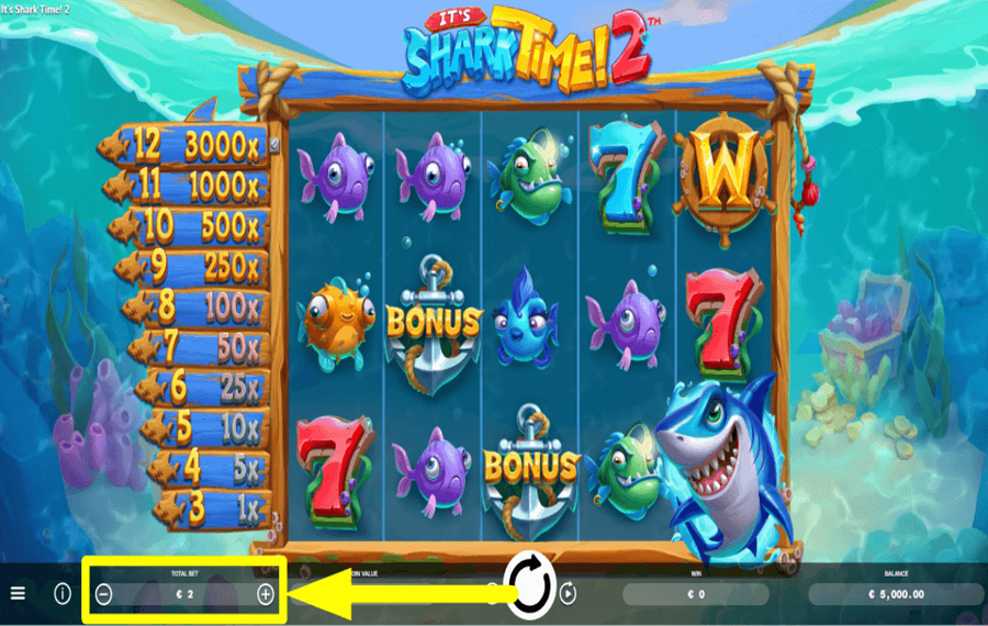 Its Shark Time 2 ВЫБЕРИТЕ СТАВКУ.