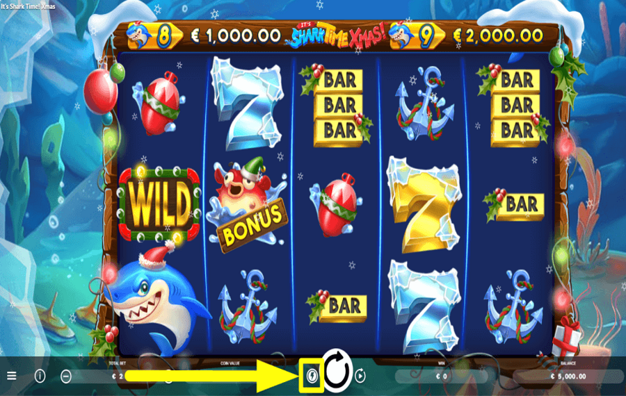 Its Shark Time Xmas SCHLEUDERNDREHZAHL ÄNDERN.