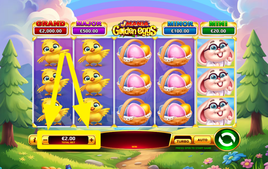 J Mania Golden Eggs ВЫБЕРИТЕ ОБЩУЮ СТАВКУ.