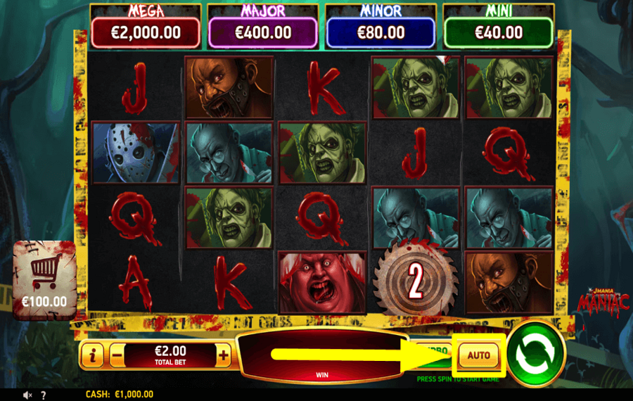 J Mania Maniac GIRAR AUTOMÁTICAMENTE.