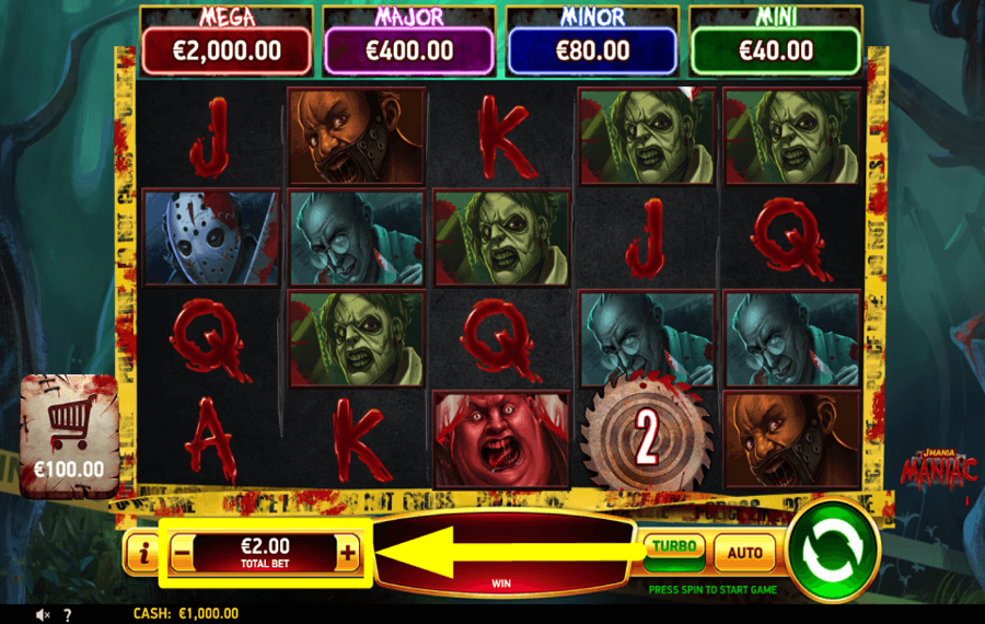 J Mania Maniac ESTABLECE LA APUESTA.