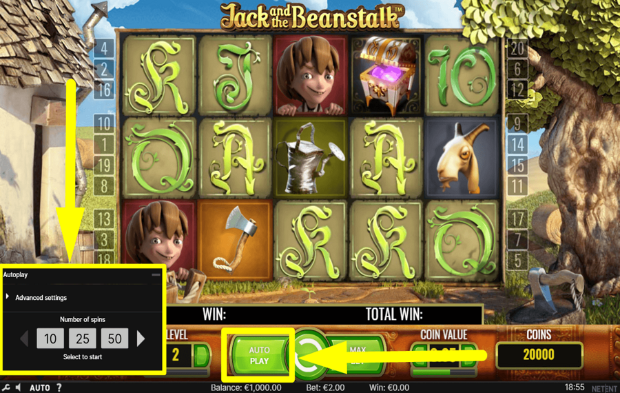 Jack and the Beanstalk PROCÉDER AUTOMATIQUEMENT.