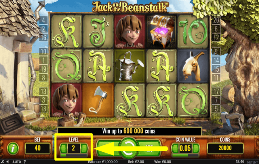 Jack and the Beanstalk PLACEZ VOTRE MISE TOTAL.