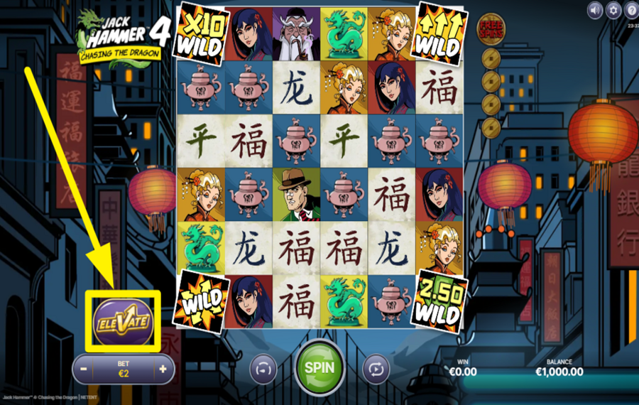 Jack Hammer 4 Chasing The Dragon DÉVERROUILLEZ LA FONCTION ÉLÉVATION.