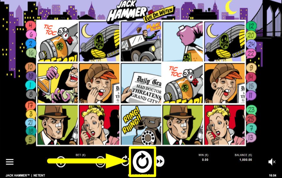 Jack Hammer НАЖМИТЕ «ВРАЩАТЬ», ЧТОБЫ ИГРАТЬ.