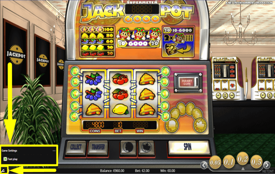 Jackpot 6000 ACCÉLÉREZ LE JEU.