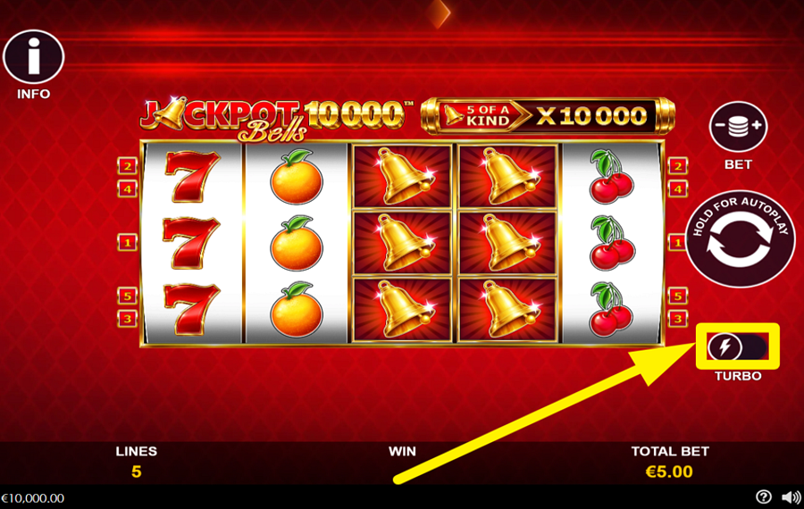 Jackpot Bells 10000 ACCELERATE THE SPINS.