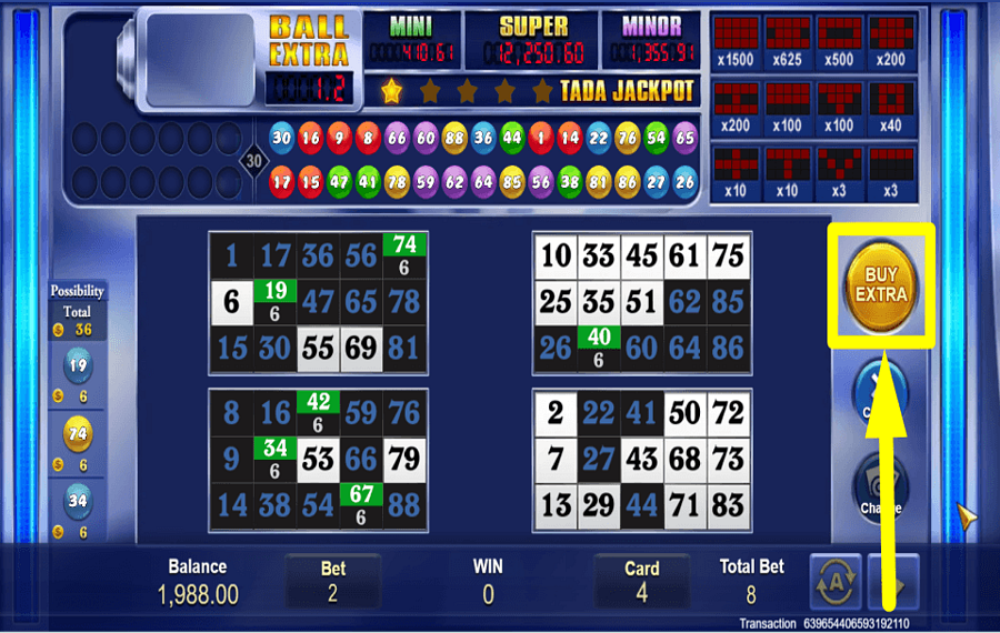 Jackpot Bingo BESCHAFFE MEHR BÄLLE.