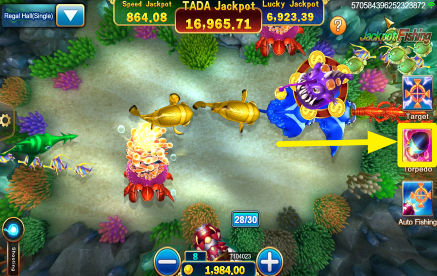 Jackpot Fishing FAITES EXPLOSER UNE TORPILLE.