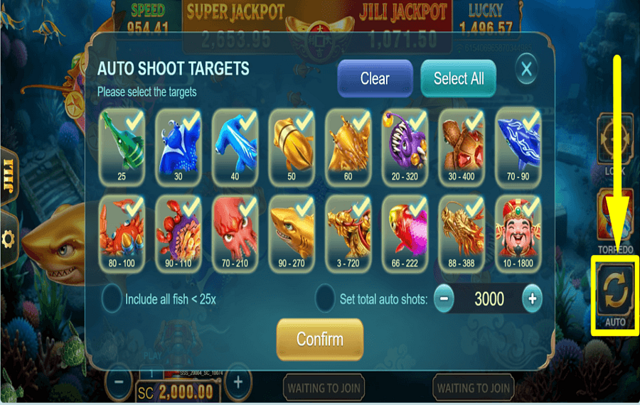Jackpot Fishooter Shoot and Win CONSIDER AUTOPLAY.