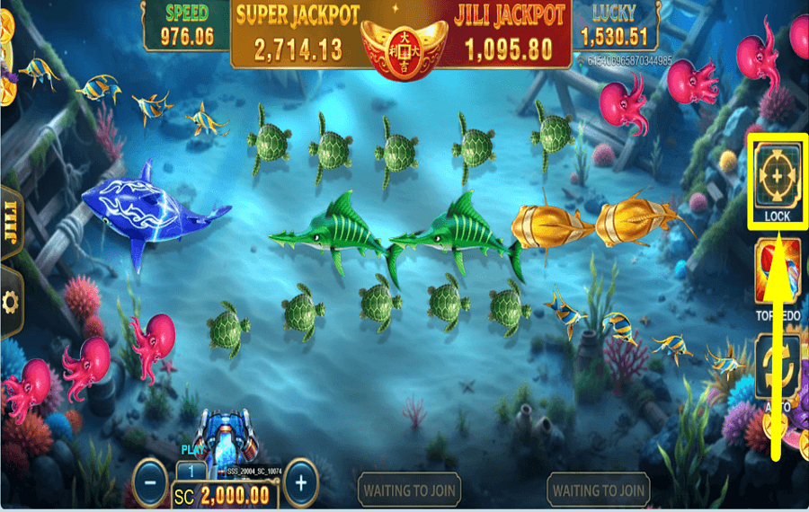 Jackpot Fishooter Shoot and Win CHOOSE YOUR TARGET.