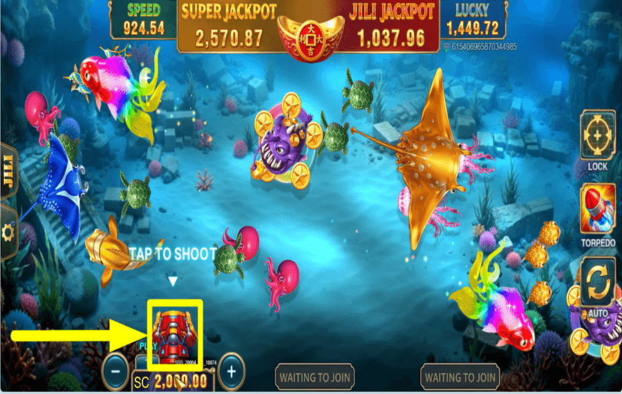 Jackpot Fishooter Shoot and Win CHASE THE PRIZE.