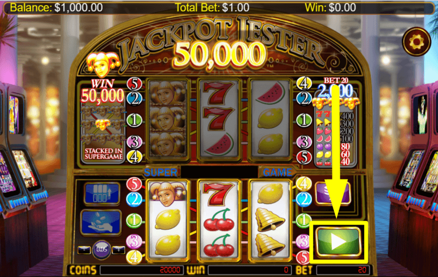 Jackpot Jester 50000 DRÜCKEN SIE PLAY, UM ZU BEGINNEN.