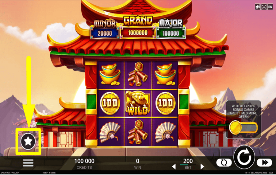 Jackpot Pagoda ACQUIRE THE BONUS.