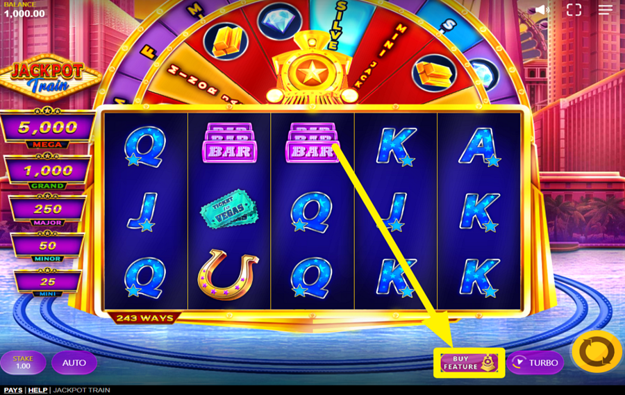 Jackpot Train GRAB A BONUS!
