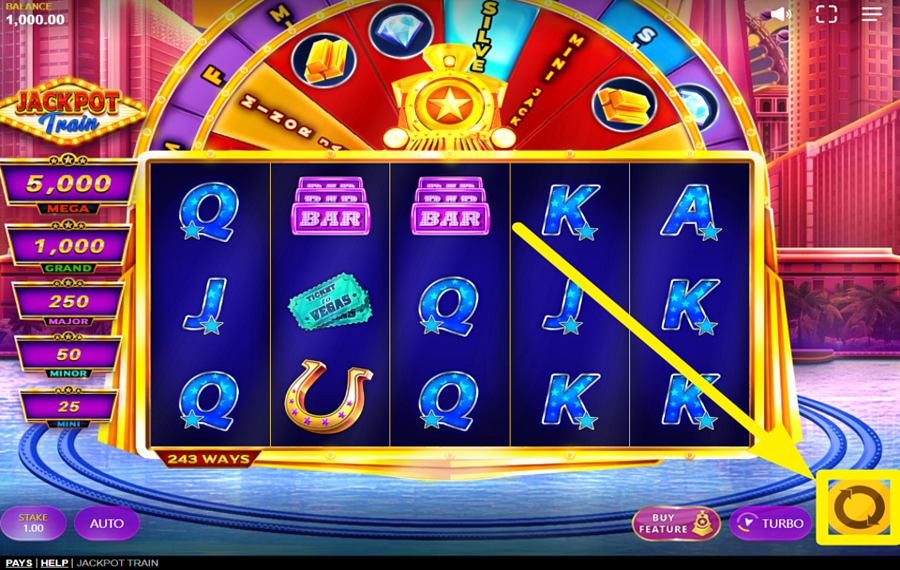 Jackpot Train ENTER THE ACTION!