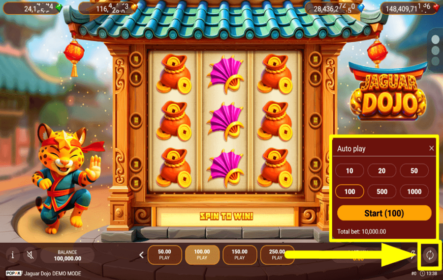 Jaguar Dojo HABILITAR REPRODUCCIÓN AUTOMÁTICA.