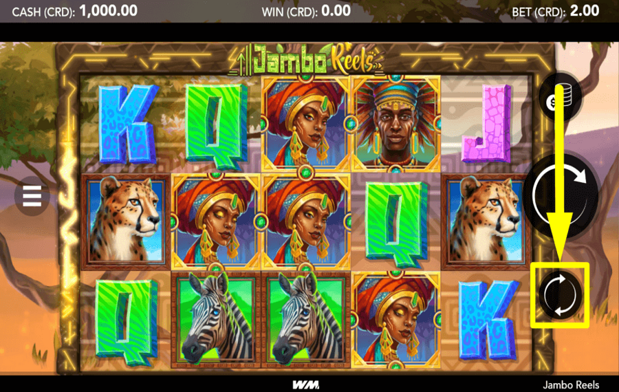 Jambo Reels CAST AUTOMATIC SPINS.