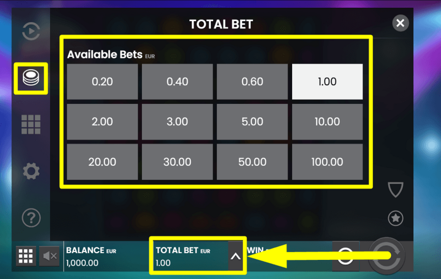 Jammin Jars CAST YOUR TOTAL BET.