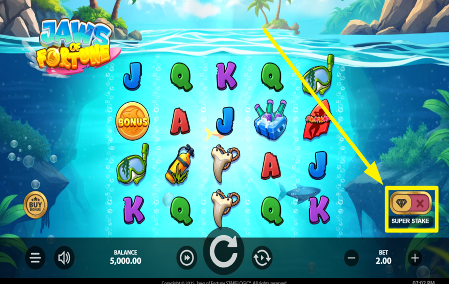 Jaws of Fortune ВКЛЮЧИТЕ СУПЕРСТАВКУ.