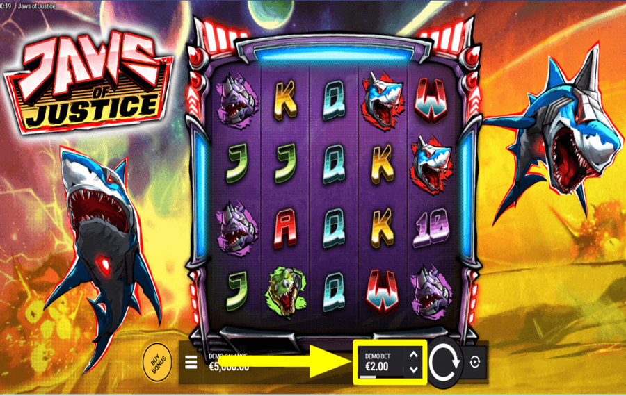 Jaws of Justice CAST YOUR WAGER.