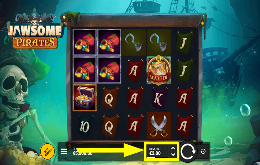 Jawsome Pirates CAST YOUR BET.