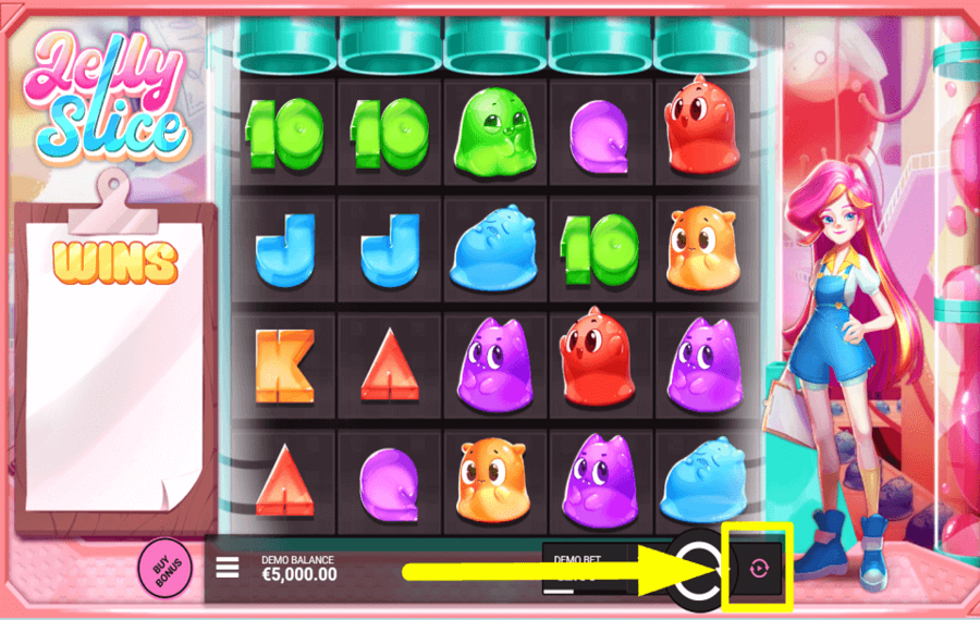 Jelly Slice ENABLE AUTOMATIC SPINS.