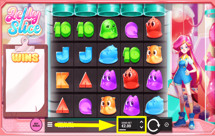 Jelly Slice CHOOSE YOUR BET VALUE.