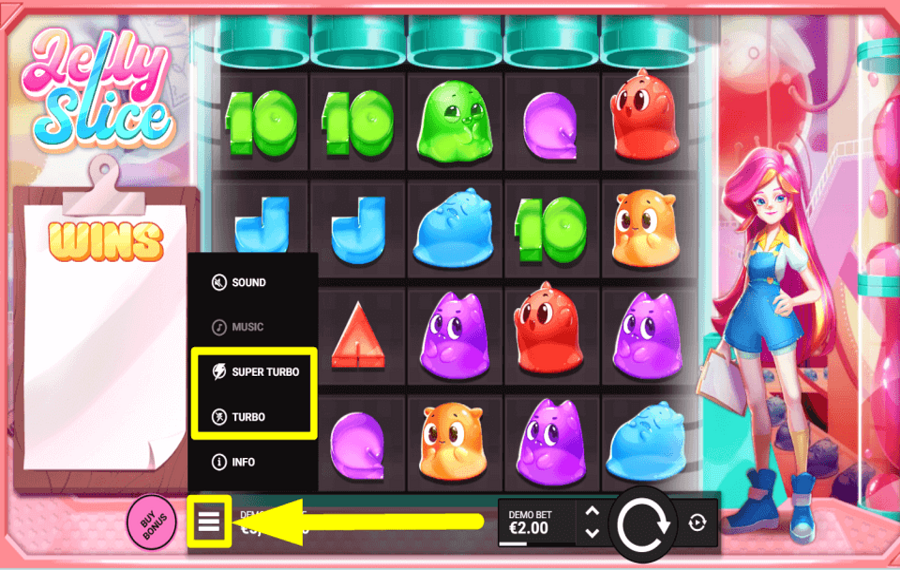 Jelly Slice CHANGE GAME SPEED.