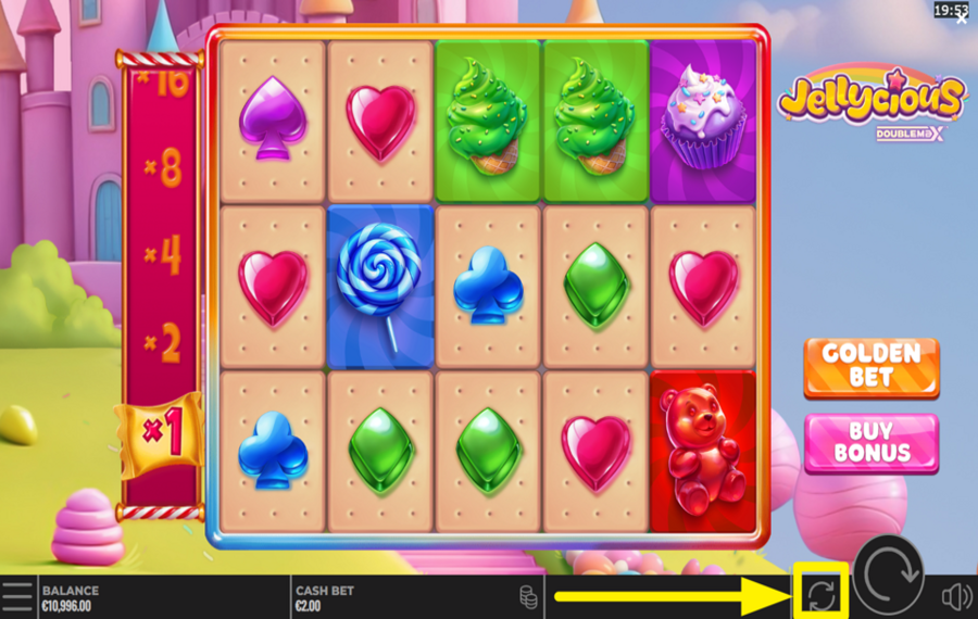 Jellycious DoubleMax ВКЛЮЧИТЕ АВТОМАТИЧЕСКИЙ ВОСПРОИЗВЕДЕНИЕ.