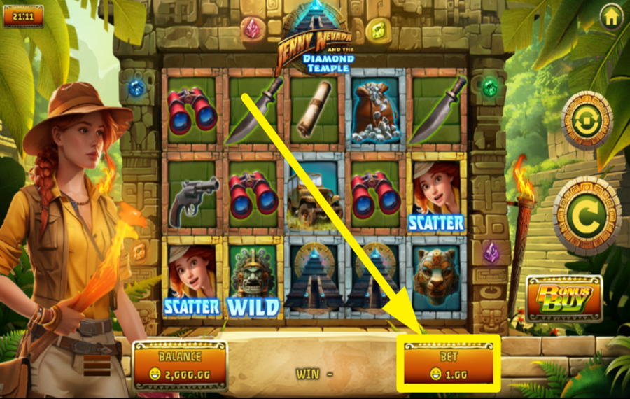 Jenny Nevada and The Diamond Temple MODIFICA LA TUA SCOMMESSA.