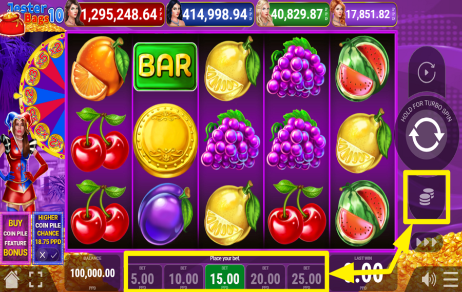 Jester Bags 10 MODIFICA LA TUA SCOMMESSA.