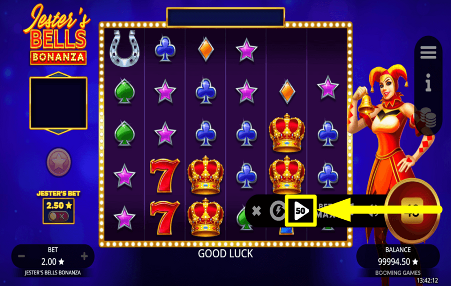 Jesters Bells Bonanza ПРОДОЛЖАЙТЕ АВТОВОСПРОИЗВЕДЕНИЕ.