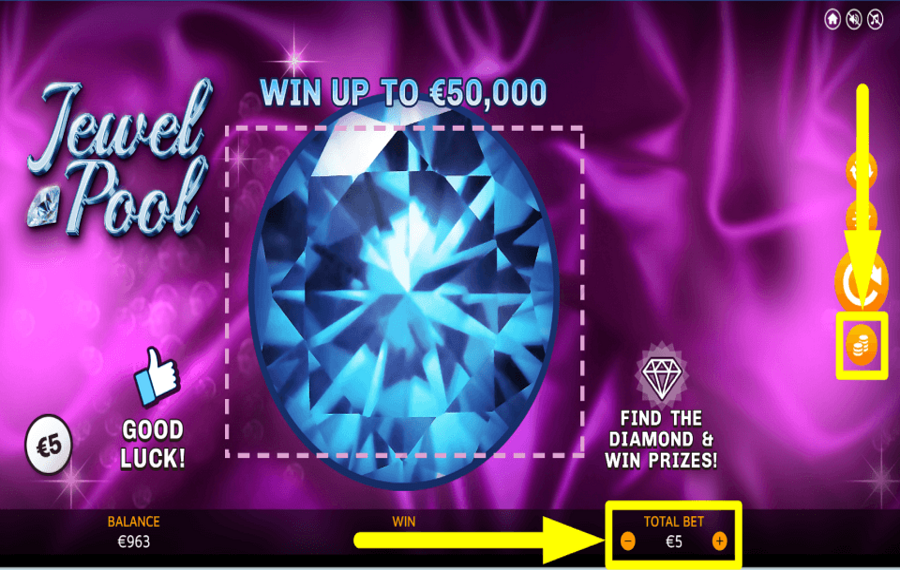 Jewel Pool CONTRÔLEZ VOTRE MISE.