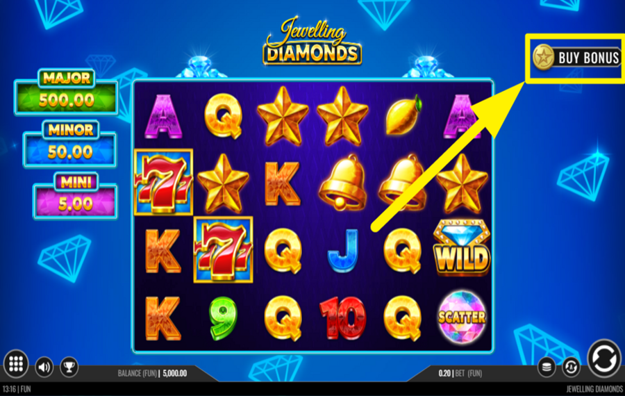 Jewelling Diamonds КУПИТЕ ДОПОЛНИТЕЛЬНЫЕ ВРАЩЕНИЯ!