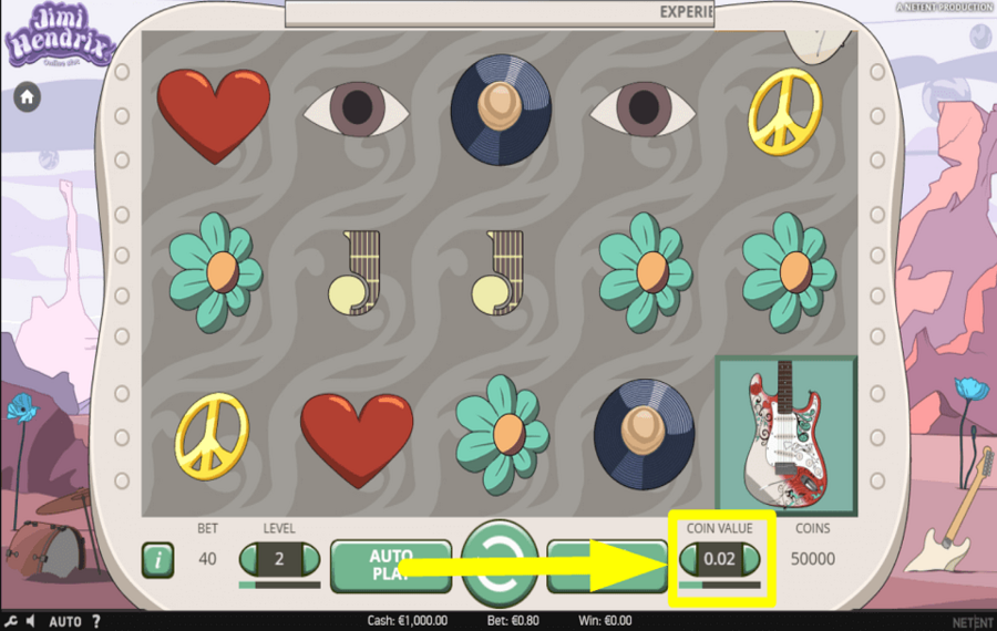 Jimi Hendrix PICK THE COINS.