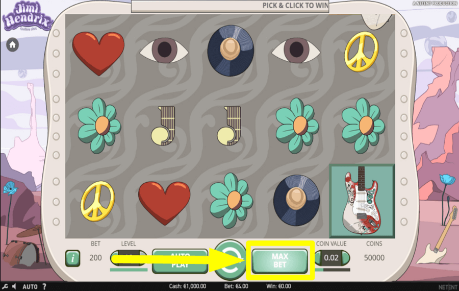 Jimi Hendrix PLEDGE THE MAXIMUM CREDITS.