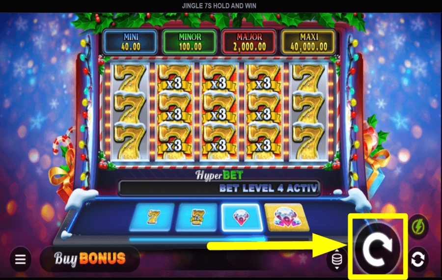 Jingle 7s Hold and Win PLAY THE GAME.