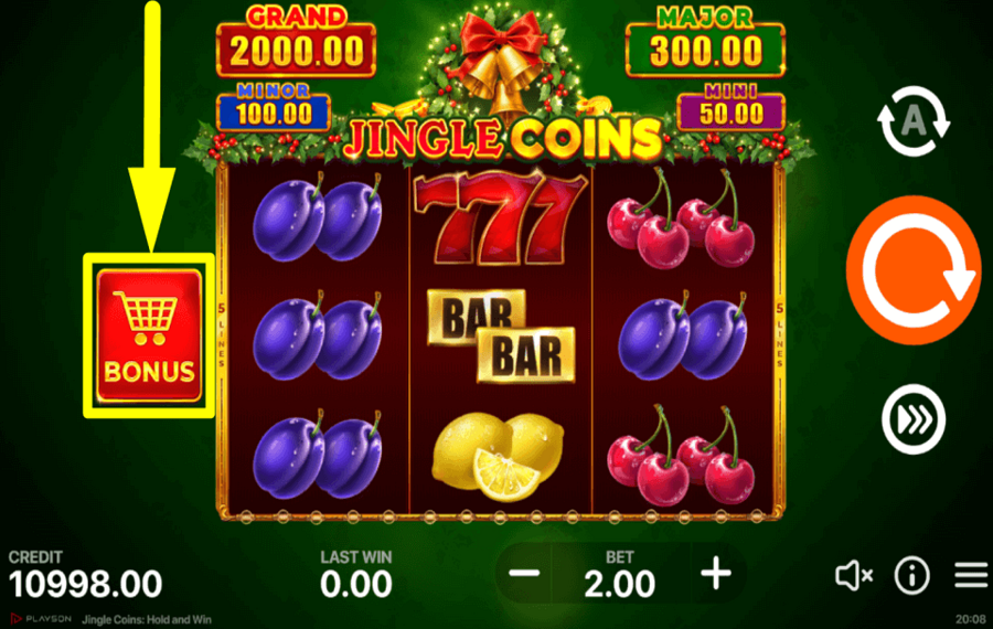 Jingle Coins Hold and Win SHOP FOR THE BONUS.