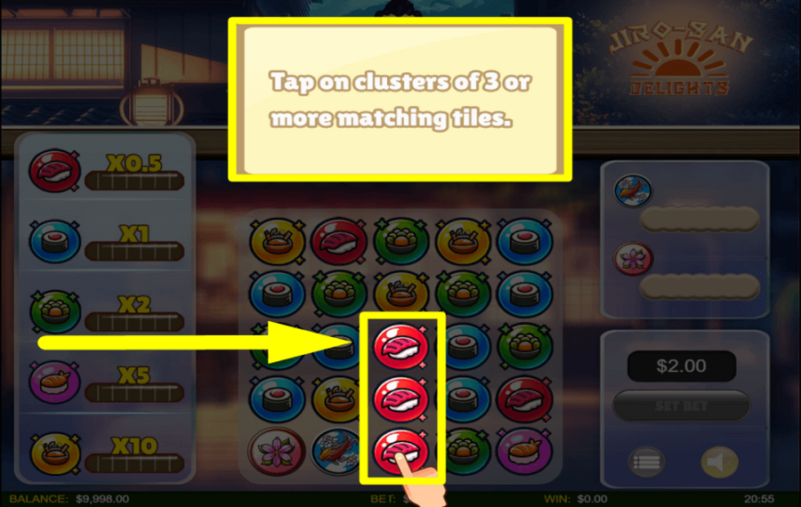 Jiro San Delights REMOVE CLUSTERS.