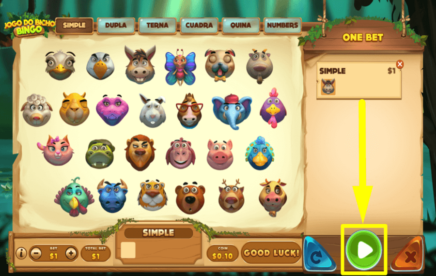 Jogo Do Bicho Bingo START THE GAME.