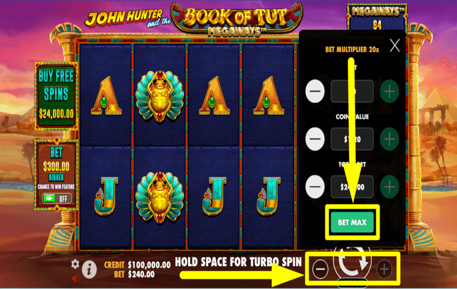 John Hunter And The Book Of Tut Megaways GO ALL IN!