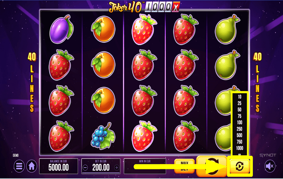 Joker 40 1000 SELEZIONA RIPRODUZIONE AUTOMATICA.